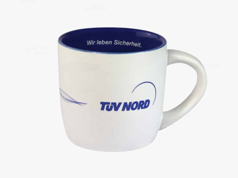TÜV NORD-Tasse Seite weiterempfehlen und eine TÜV NORD-Tasse erhalten