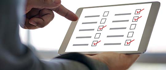 businessman SURVEY and Results Analysis Discovery Concept