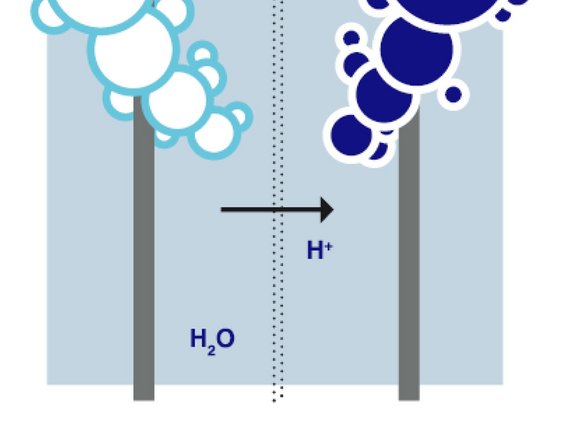 Water electrolysis: PEM electrolysis (acid electrolyser) is clearly explained here in an infographic.