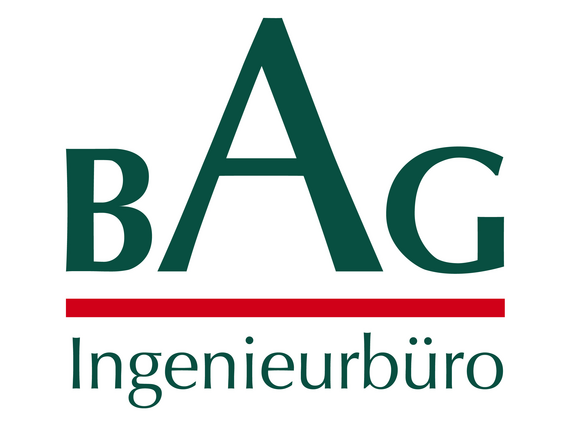 Das Logo von der Station Berlin-Buckow mit den Großbuchstaben BAG