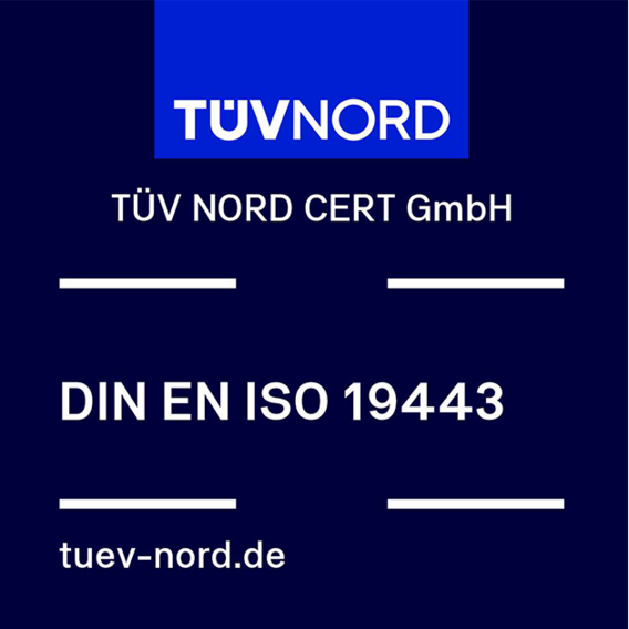 Prüfzeichen DIN ISO 19443