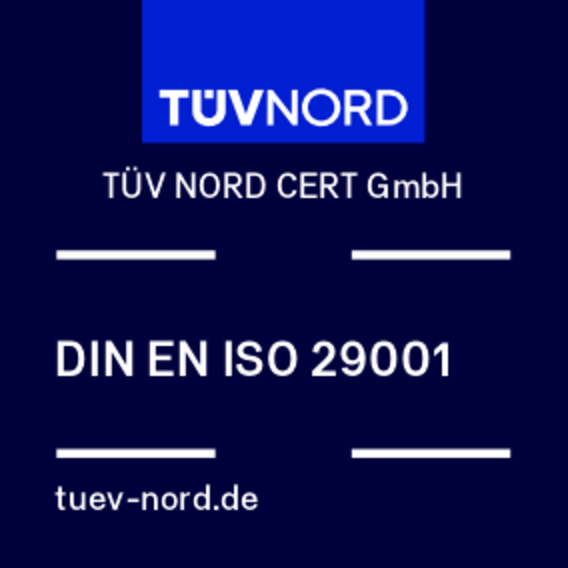 Prüfzeichen DIN EN ISO 29001