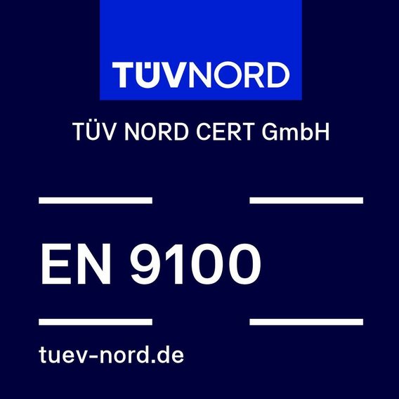 Prüfzeichen EN 9100