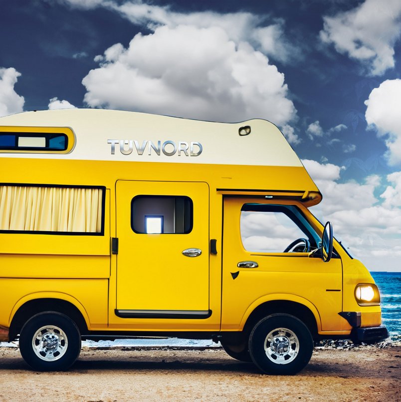 TÜV NORD Wohnmobil am Strand