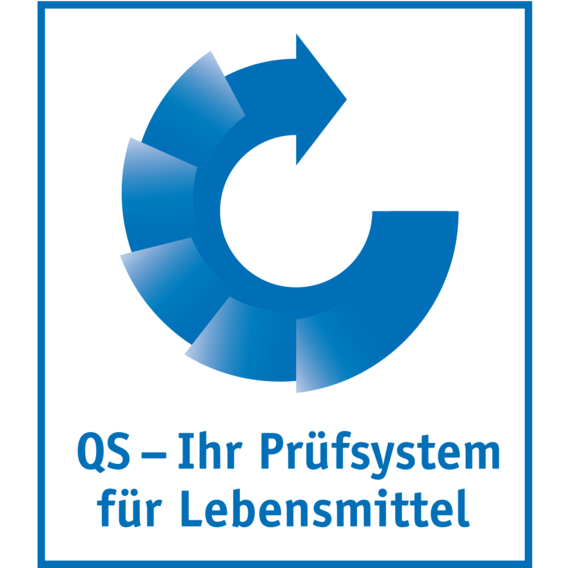 QS-Prüfzeichen für Lebensmittelsicherheit und Qualität – anerkanntes Siegel für kontrollierte Lebensmittel in allen Produktionsstufen.