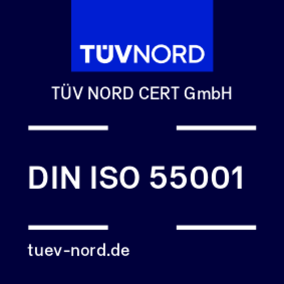 Prüfzeichen DIN ISO 55001