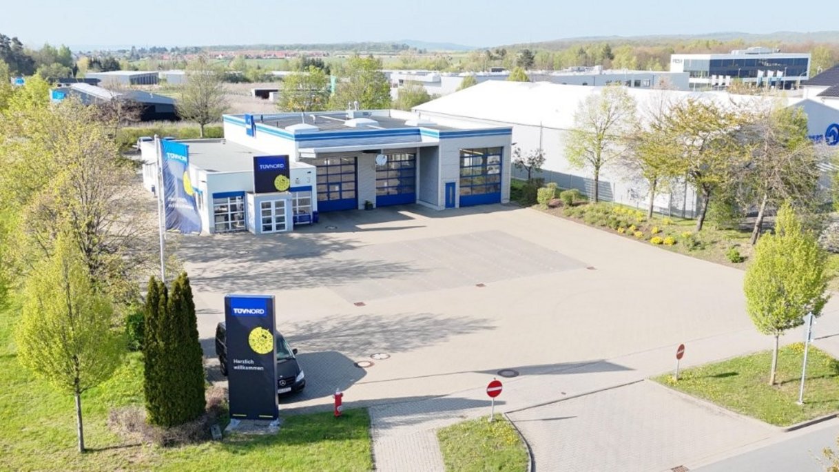 So sieht unsere TÜV NORD Station in Goslar von oben aus