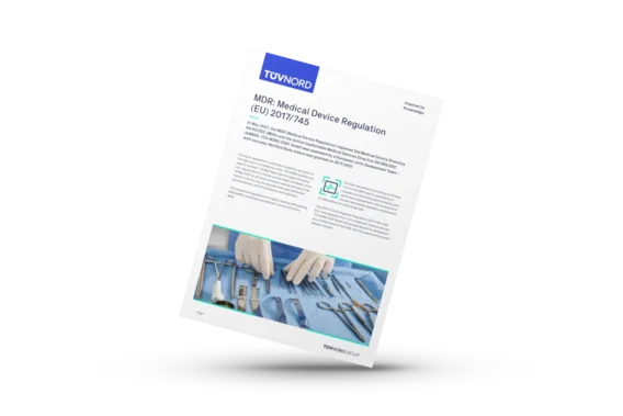 This picture shows the TÜV NORD MDR factsheet 