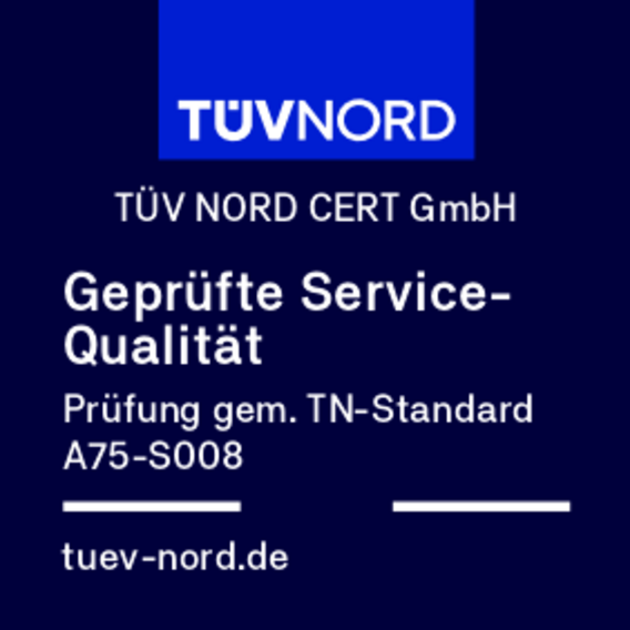 Prüfzeichen Geprüfte Service-Qualität