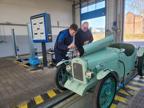 Austin Seven Special in unserer Prüfstelle.
