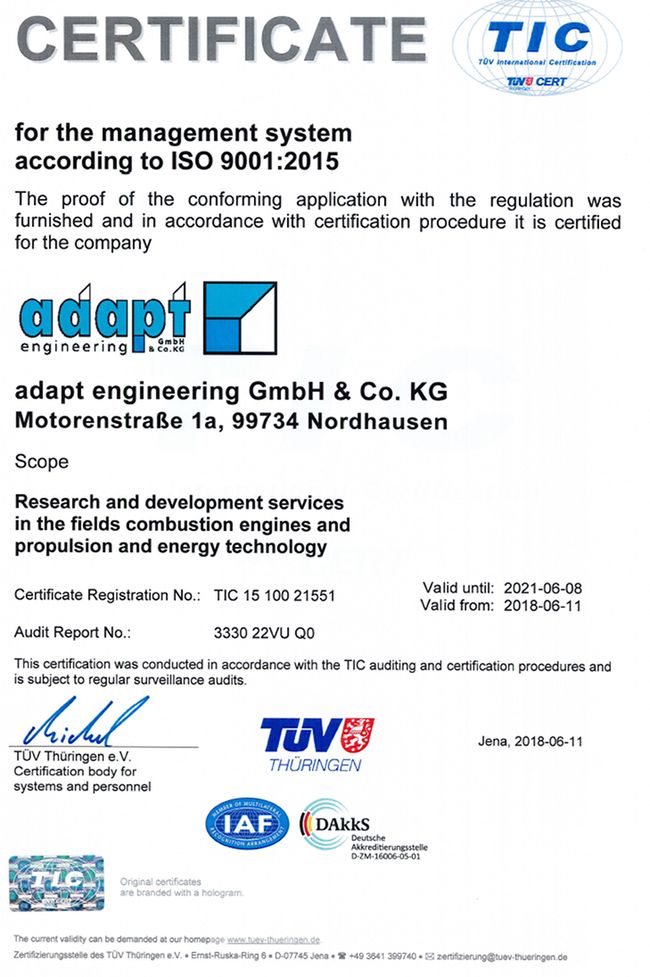 certification adapt engineering