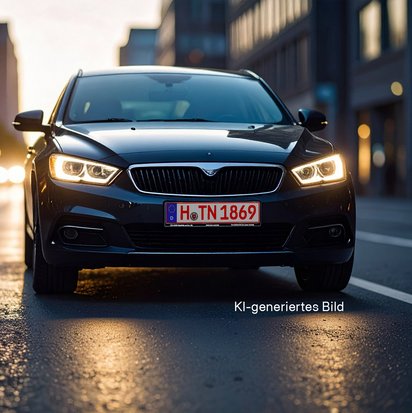 Zwei Personen im Auto