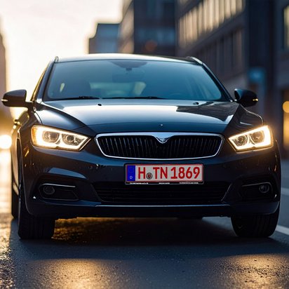Zwei Personen im Auto