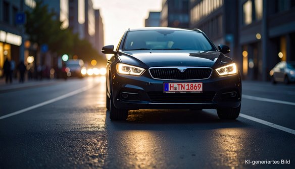 Zwei Personen im Auto