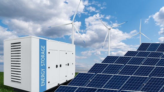 Solaranlage und Energiespeicher