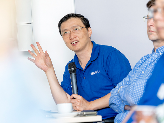 Bradley Chen von TUV USA auf einer TÜV NORD Veranstaltung in Essen