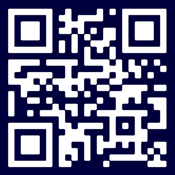 QR-Code auf dunklem Hintergrund zum Runterladen der TÜV NORD Guardian-App