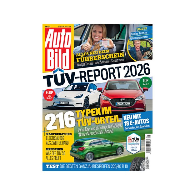 Auto Bild TÜV-Report 2026 Cover Auto Bild Magazincover mit TÜV-Report 2026
