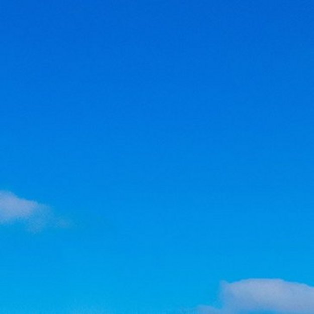Eine Reihe von etwa 15 weißen Elektroautos verschiedener Marken steht auf einem gepflasterten Parkplatz. Im Hintergrund erstreckt sich eine ländliche Landschaft mit kahlen Bäumen unter blauem Himmel.