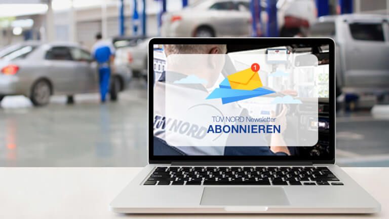 Newsletter-Anmeldung TÜV NORD Mobilität Geschäftskunden