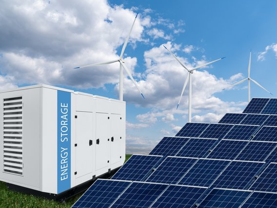 Solaranlage und Energiespeicher