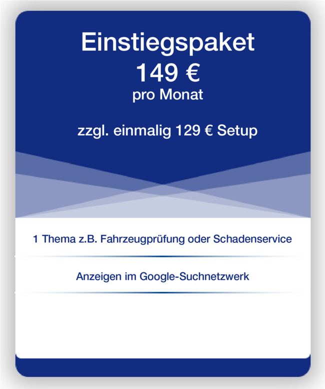 Einstiegspaket für Google Adwords Google AdWords Einsteiger-Paket