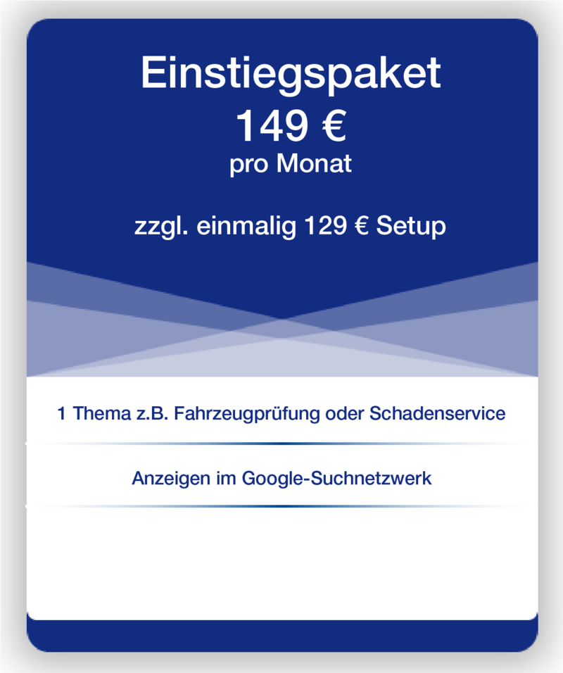 Einstiegspaket für Google Adwords Google AdWords Einsteiger-Paket