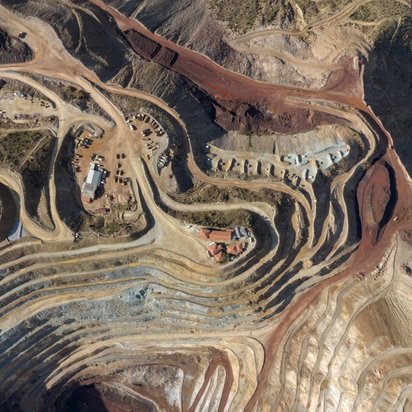 A mining area where ESG-certified mining takes place.