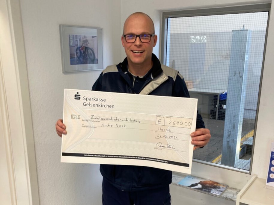 TÜV-STATION Herne spenden für das Kinderhospiz