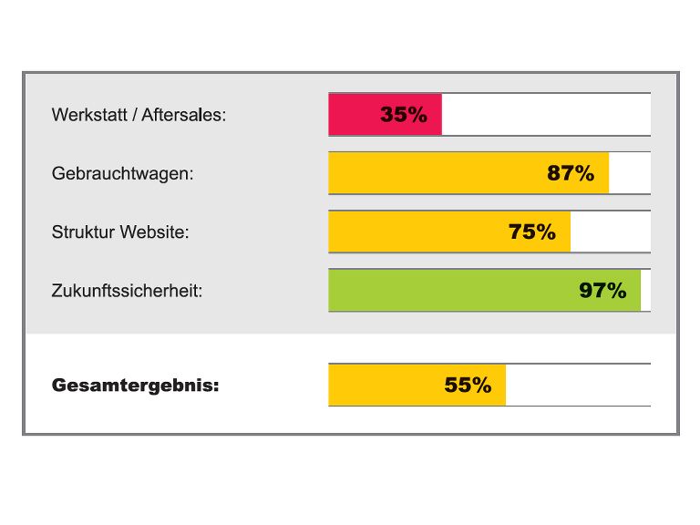 Ausschnitt einer Muster-Auswertung
